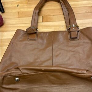 Coach Elegant BrownLeather Tote Bag